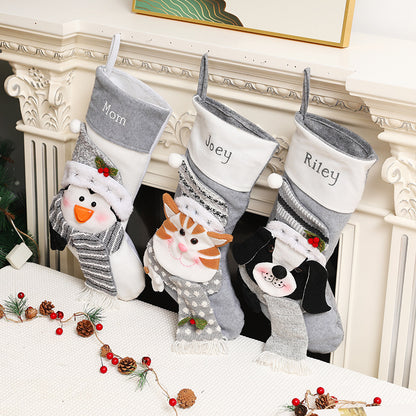 Christmas pendants, pets, dogs, cats, Christmas socks, gift bags, holiday decoration and decoration supplies
