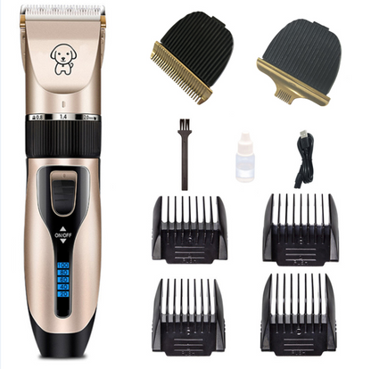 Clipper For Dog Clippers Dogs Grooming Clipper Kit USB Professional Rechargeable Low-Noise Pets Hair Trimmer Display Battery