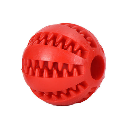 Durable chewing toy ball for pets, rubber bouncing ball
